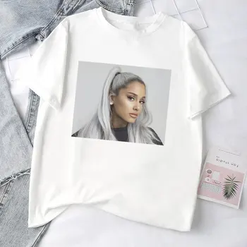 Ariana Grande Print Mode Afslappet T-shirt ropa Nye Korte Ærmer Harajuku Streetwear t-shirt Tøj Hot Salg Toppe T-shirt til kvinder