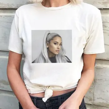 Ariana Grande Print Mode Afslappet T-shirt ropa Nye Korte Ærmer Harajuku Streetwear t-shirt Tøj Hot Salg Toppe T-shirt til kvinder