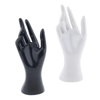 Sæt Af 2 Kvindelige Mannequin Højre Hånd Smykker Armbånd Display Rack
