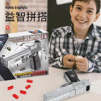 XingBao Børn byggesten AMW Sniper ARifle Legetøjs Pistol Model Kit Bygning mursten Forsamling Toy Boy ' s Julegave