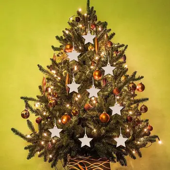 10stk/set Snefnug Stjerne Santa Claus Støvler Klokker, juletræ Hængende Træ Ornamenter Christmas Party Dekorationer til Hjemmet