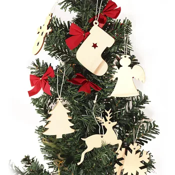 10stk/set Snefnug Stjerne Santa Claus Støvler Klokker, juletræ Hængende Træ Ornamenter Christmas Party Dekorationer til Hjemmet