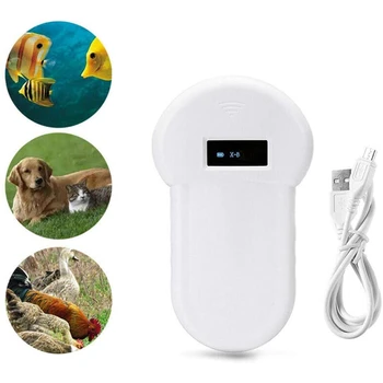 Pet-ID Læser 134.2 Khz Håndholdte Dyr Mikrochip LED LF-Læser, Bærbare Mikrochip Scanner for Dyr/Husdyr/Hund/Kat/Gris