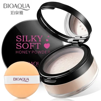 Bioaqua Silkeagtig Blød Honning Ansigt Løs Pulver Forfriskende Makeup Hudens Naturlige Skønhed langvarig Glat Kosmetik