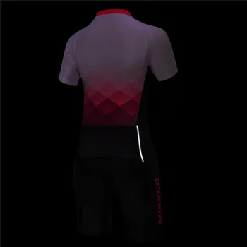 MieycoTriathlon Cykling Tøj kortærmet Trøje Sæt Buksedragt, der Kører Svømning, Cykel Tøj Tøj til Kvinde Cyklist