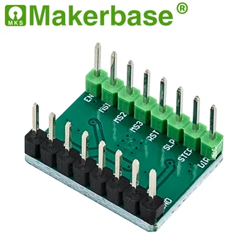 Makerbase A4988 4988 Stepper Motor Driver 3D Printer Dele StepStick Reprap med Heatsink Standard 1A MAX 2A Beskyttelse