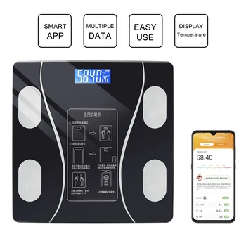 Smart body skalaer elektroniske skala sagde lille husholdning kvindelige krop fedt tab kost præcision vægte måling