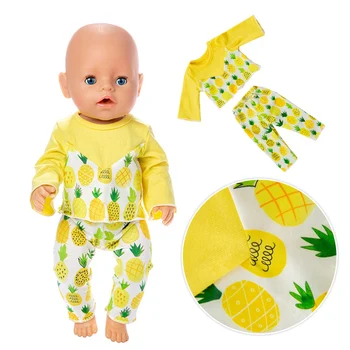 Nye Ananas passer Dukke Tøj Passer Til 43cm baby Doll tøj reborn Dukke Tilbehør