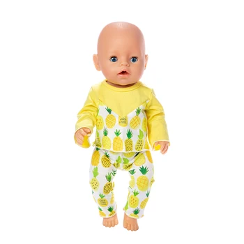 Nye Ananas passer Dukke Tøj Passer Til 43cm baby Doll tøj reborn Dukke Tilbehør