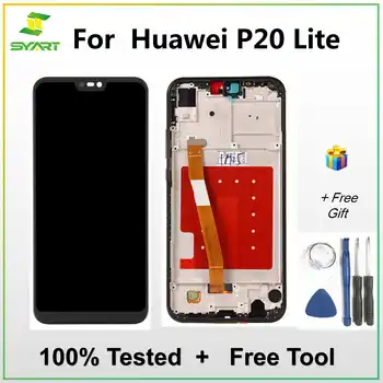 For Huawei P20 Lite / Nova 3E LCD-Skærm Touch screen Digitizer Assembly Reservedele Til P20 Lite Nova 3E 5.84