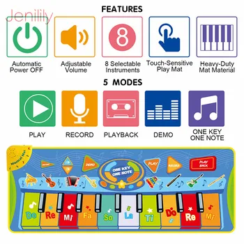 3 Typer Multifunktion musikinstrumenter Mat Tastatur Klaver Baby Spille Mat Pædagogisk Legetøj for Børn Gave