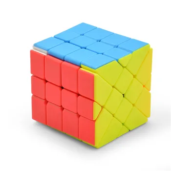 LeFun AoSu 4 Lag 4x4x4 Flytte Edge Magic Cube 66mm Hastighed Twist Terning Puslespil For Børn, Voksne Stickerless Hjerne Teaser 4x4