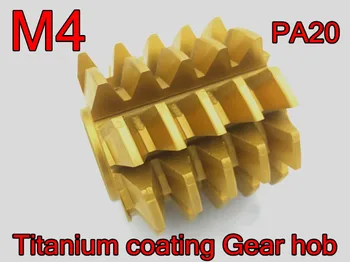 M4 modul 80X75X27mm Indre hul PA 20 grader HSS Titanium belægning Gear kogeplade Gear skærende værktøjer Gratis fragt