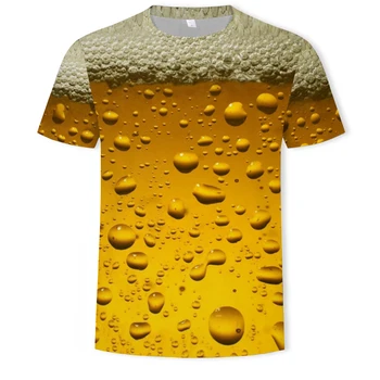 2021 Mode Sommeren Mænds T-shirt Øl 3D-Print Casual T-shirt til Mænd kortærmet T-shirt XS-4XL