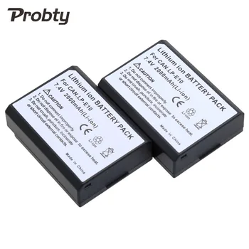 Probty 3pc 7.4 v LP-E10 LPE10 LP-E10 digital batteri Til Canon EOS 1100D 1200D Rebel T3 T5 Kys X50 X70