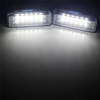 ANGRONG 2x LED Licens Nummer Plade Lys Fejl Gratis For Mercedes S203 5D W211 W219 R171 SLK