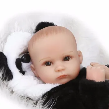42cm nye ankomster høj kvalitet silikone reborn babyer legetøj dukker klud krop dukke søde panda passer Bebe i live boneca Bebe i live