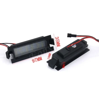 Eonstime 2stk Canbus 18SMD Antal Led Nummerplade Lys Lampe for Hyundai I30 (GD)2013 Auto-styling