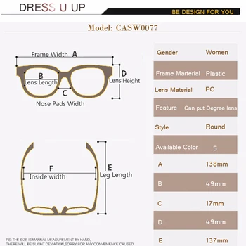 DRESSUUP Søde Stil Vintage Briller Kvinder Briller Ramme Runde Briller Ramme Optisk Frame Briller Oculos Femininos Gafas