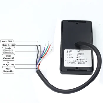 Vandtæt 125khz RFID EM ID-Kort adgangskontrol-Læser RFID-Kort-Læser Wiegand 26 34 Kortlæser LED-Indikatorer Sikkerhed