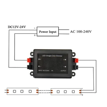 3-11key Monotone Lettere LED Enkelt Farve Lysdæmper Controller Wireless DC12V-24V LED 5050 2835 Fjernbetjening til LED Strip Lights
