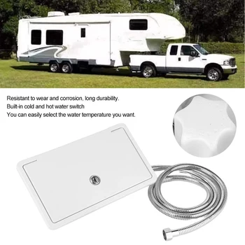 2020 Ny Campingvogn RV Udvendige Brusebad Box Kit med Lås Hane Slange Autocamper, Trailer Cowboy Brusebad Båd, Camper Autocamper Tilbehør