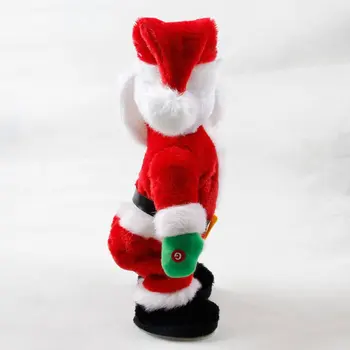 Julepynt Hjem Indretning Fest Dekoration Stående Elektrisk Santa Claus Synge, Danse Dukke Fødselsdag Gaver Legetøj Til Børn