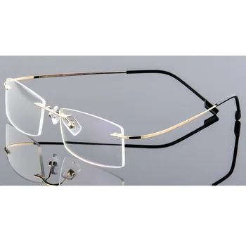 Detail-ultra-light uindfattede Optisk ramme kvinder mænd Titanium Legering briller ramme Nærsynethed Recept briller rammer 9 farver