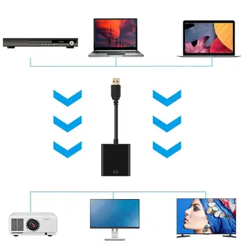 USB 3.0-HDMI female Audio Video Adapter Omformer Kabel Til Windows 7/8/10 PC USB 3.0 Til HDMI Konverter Dropshipping