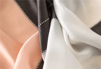 2020 Mode Kvinder, Lette Vægt Tartan Silke Tørklæde Luksus Mærke Plaid Cirkel Forfang Infinity Scarf Foulard Hijab Tørklæder Ny