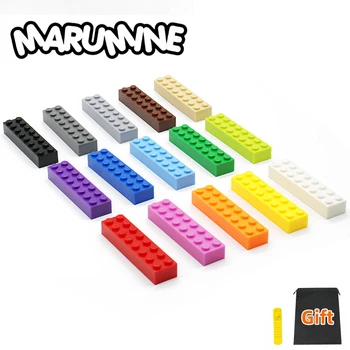 Marumine 2x8 Prikker MOC Klassiske byggeklodser Tilbehør Mursten Del 10STK 3007 Børns DIY Pædagogiske Spil for Børn