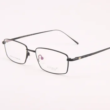 Bredde-140 Ren titanium mandlige business ultra light nærsynethed optiske briller rammer mænd læsning glas brillestel briller