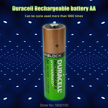 12PCS DURACELL AA Genopladelige batterier 1,2 V 2400mAh Ni-MH batterier, NIMH Pre-charged Batería Til kameraer, legetøj,fjernbetjeninger, telefoner
