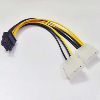 100pcs Dual 4P for at 8P Grafikkort Power Line-Stik Dobbelt 4PIN at 8PIN Grafik Kabel-Adapter Kabel