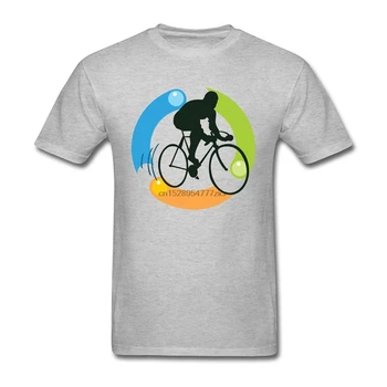 Dyrusvnus Mænds Cykling Sport, Kunst Logo kortærmet T-Shirt(1)