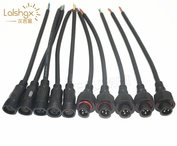 5/10pairs 3-Pin stik Mandlige og Kvindelige Vandtæt Kabel-IP68 med 20cm pigtail wire for led-moduler ws2811 2812b led strip