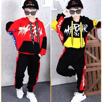 10 12 13 14 år Baby Boy Tøj, der Passer til Efteråret Casual Pige Tøj Sætter Børn Passer Sweatshirts+Sports bukser Foråret Kids