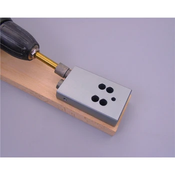 Pocket Hul Jig Kit System Til Bearbejdning af Træ & Snedkerarbejde +9,5 mm Trin Boret Træ Arbejde Værktøj Sæt Med Box