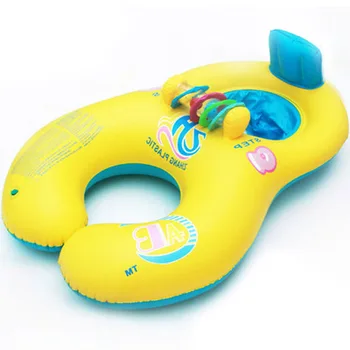 Forælder og Barn, Dobbelt-Cirkel Svømme Ringe Oppustelige Baby Svømning Ring Spædbarn Flydende Sæde Ring Badning Cirkler Sommer Legetøj