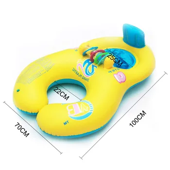 Forælder og Barn, Dobbelt-Cirkel Svømme Ringe Oppustelige Baby Svømning Ring Spædbarn Flydende Sæde Ring Badning Cirkler Sommer Legetøj