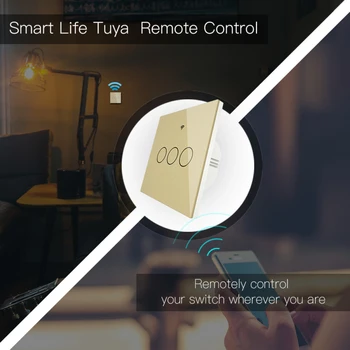 Smart Light Switch 86 Model Ny Opgraderet WiFi Væggen Touch Smart Liv Tuya 100-250v Smart Home Arbejde Med Alexa Og Google Startside