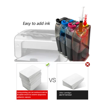 DMYON 63 Continuous Ink Supply System-Kompatible Hp 63 Officejet 1110 2130 4510 5220 5230 5232 5252 5255 5258 5264 Printere