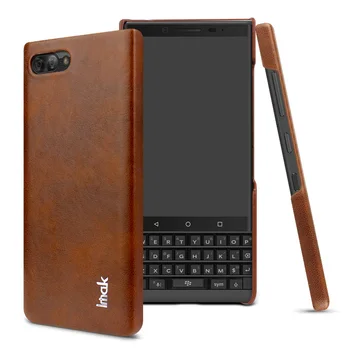 Imak Ruiyi Serie Kortfattet Lys Luksus PU Back Cover Case til Blackberry-Tasten Le To Slanke etui til Blackberry-Nøgle2 Le Shell