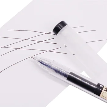 Japansk og koreansk stil papirvarer Skole Skriver pen Dropshipping Gode varer 0,5 mm Sort blæk Gel pen Stor kapacitet refill