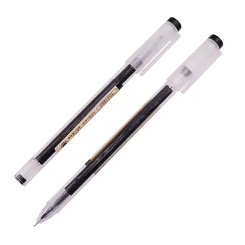 Japansk og koreansk stil papirvarer Skole Skriver pen Dropshipping Gode varer 0,5 mm Sort blæk Gel pen Stor kapacitet refill