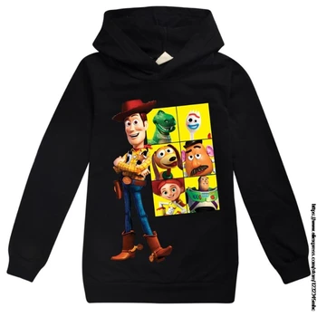Toy Story 4 Tegneserie Piger Børn Farverige Efterår Hoodie Barn Baby Lange Ærmer Ydre Pels Toppe Sweatshirt Modetøj Disney