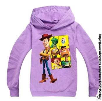 Toy Story 4 Tegneserie Piger Børn Farverige Efterår Hoodie Barn Baby Lange Ærmer Ydre Pels Toppe Sweatshirt Modetøj Disney