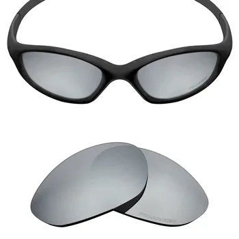 Mryok+ POLARISERET Modstå Havvand Udskiftning Linser for Oakley Minutters 2.0 Solbriller Silver Titanium