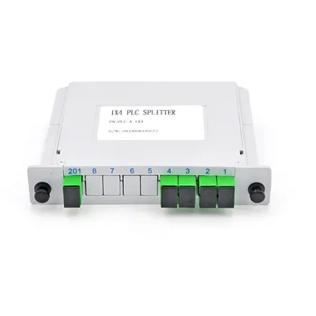 Splitter 10stk/masse SC UPC/APC 1X4 Fiberoptiske FTTH kassette max Optisk Kobling SC UPC PLC 1X4 fiber splitter-Boksen