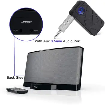 Bluetooth 4.1 Håndfri Musik Modtager Trådløse Adapter til hjem, Bil, Bose Soundock Højttaler Med Stereo Aux 3,5 mm Audio Output